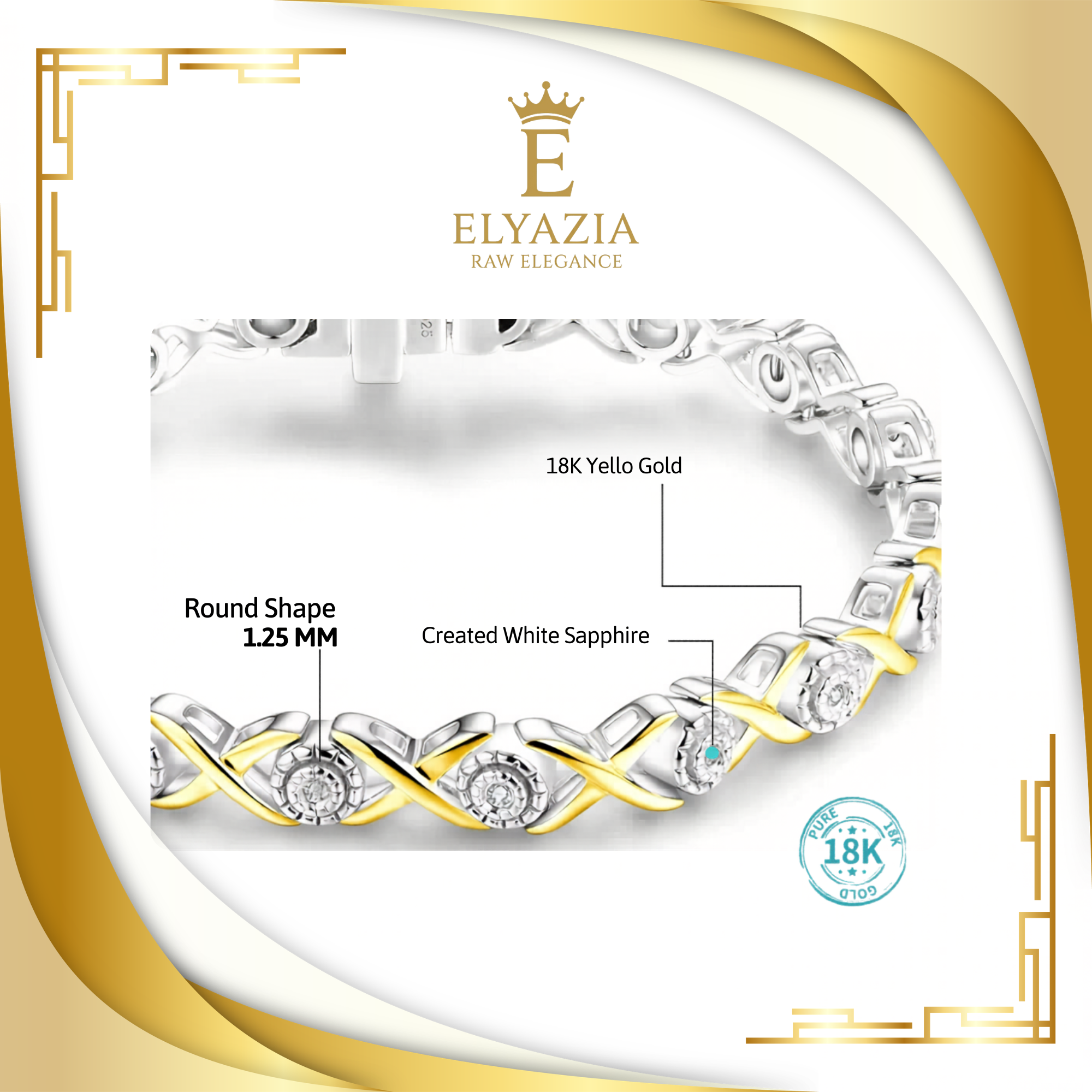 Moissanite Tennis Bracelet - 925 Sterling Silver