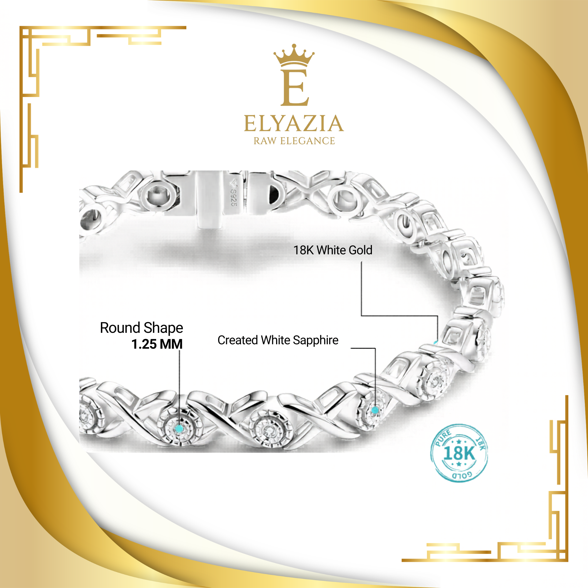 Moissanite Tennis Bracelet - 925 Sterling Silver